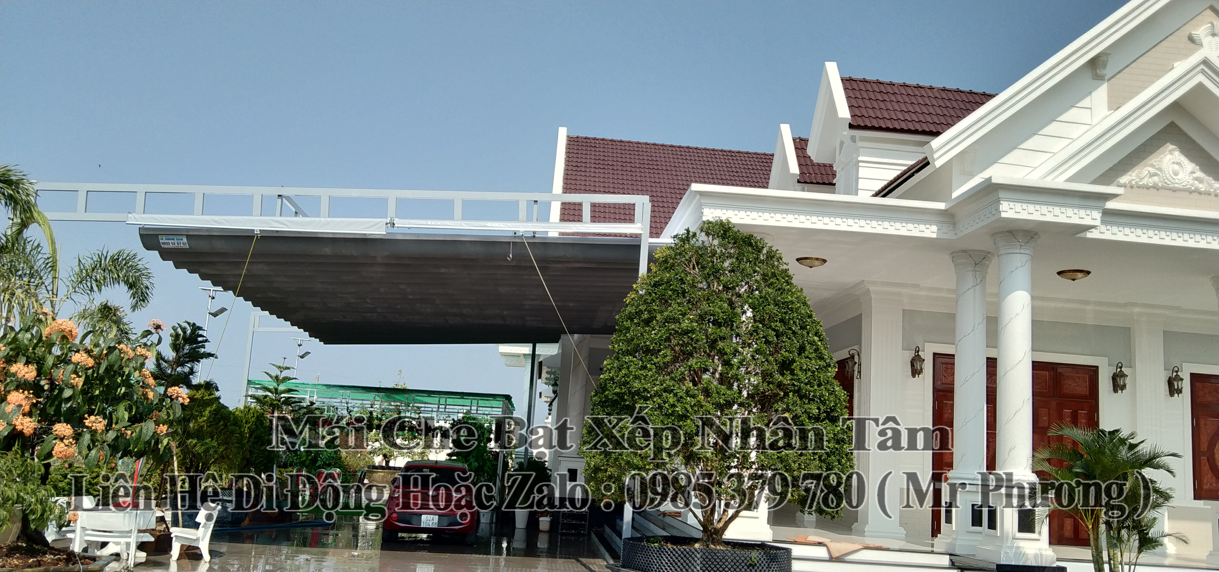Mái Che Xếp Sân Nhà Tiền Giang