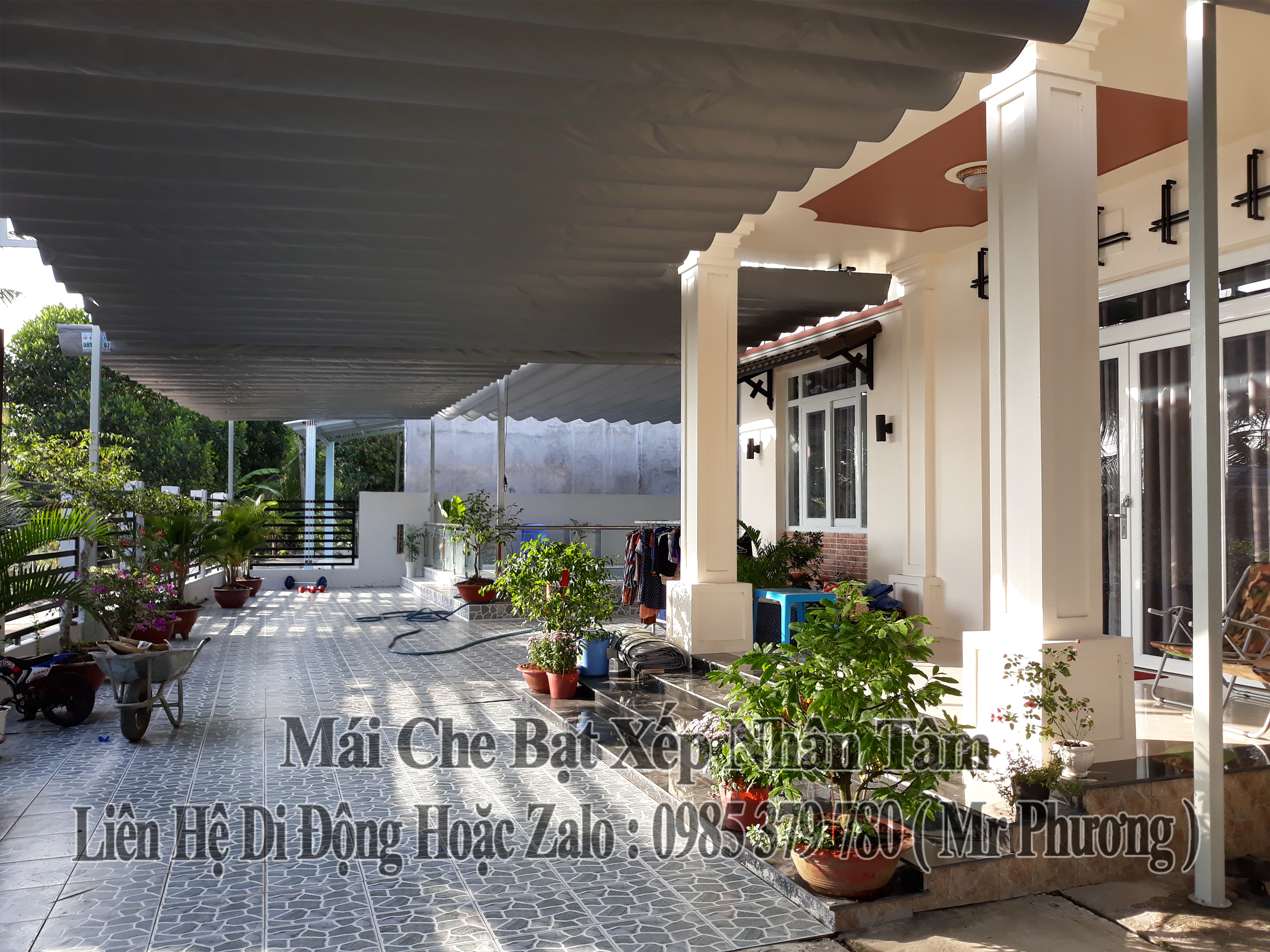 Mái Kéo Bạt Sân Nhà Châu Thành Tiền Giang