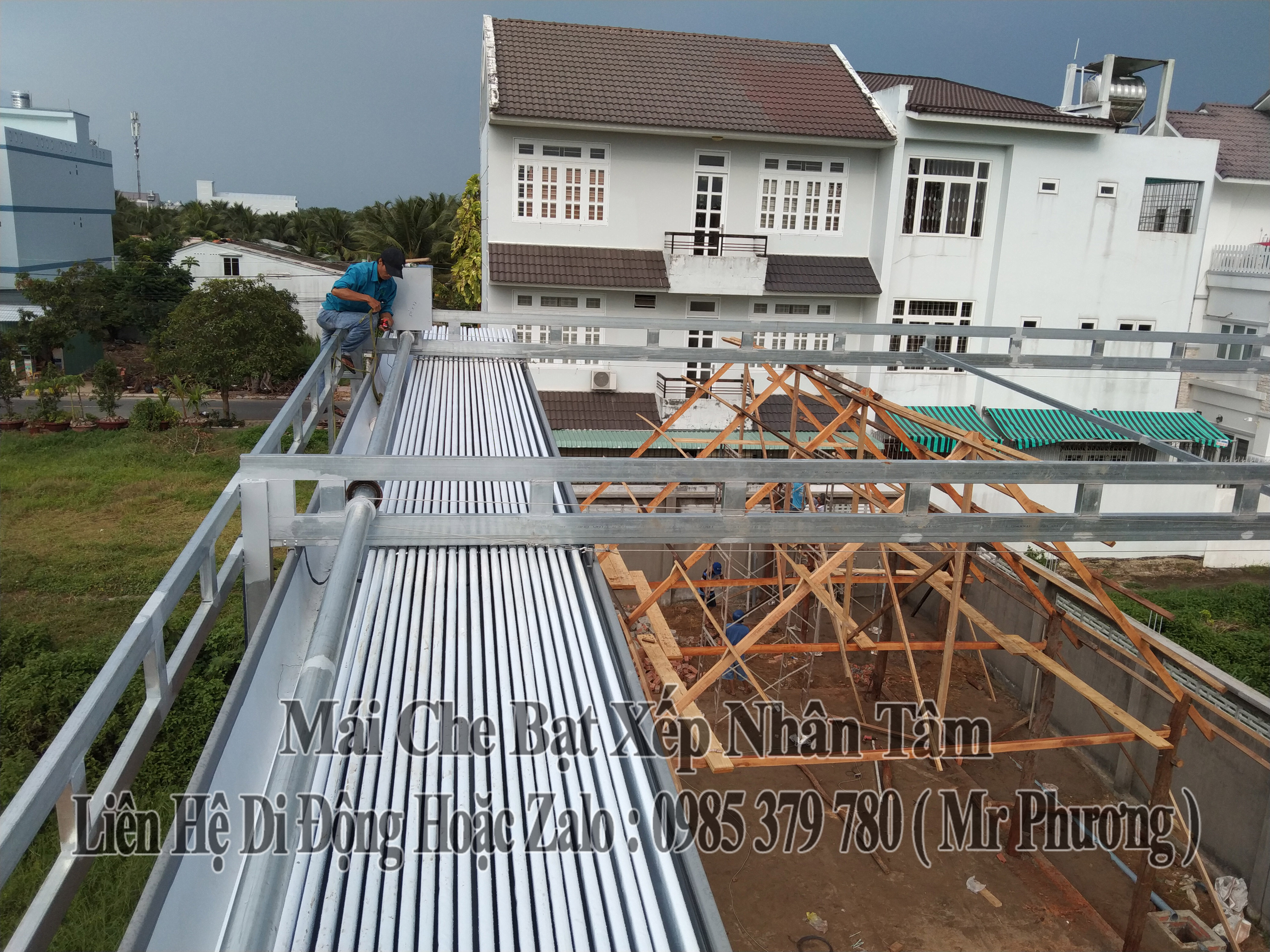 Mái Che Lượn Sóng Quán Cà Phê Tiền Giang
