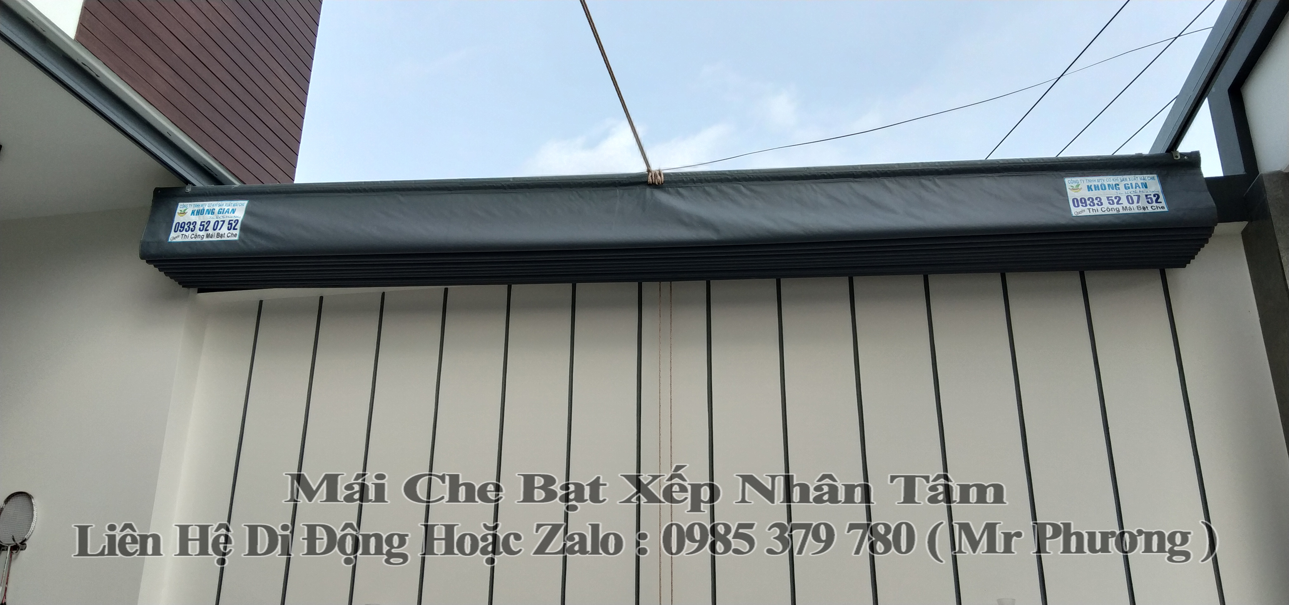 Mái Che Xếp Di Động Sân Nhà Tân Phước Tiền Giang